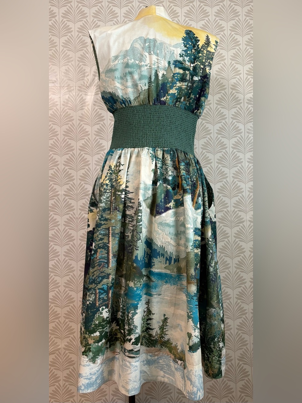 Anthropologie Tommie Cotton Zip Front Midi Dress - Picture 7 of 11